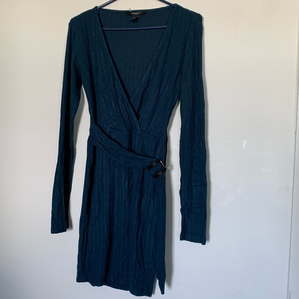 Forever 21 Teal Knit Dress